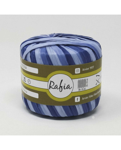 RAFIA VISCOSA GPTEX (25GR) COL 345 AZZURRO MIX