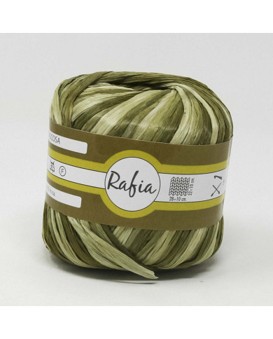 RAFIA VISCOSA GPTEX (25GR) COL 355 VERDE MIX
