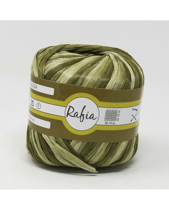 RAFIA VISCOSA GPTEX (25GR) COL 355 VERDE MIX