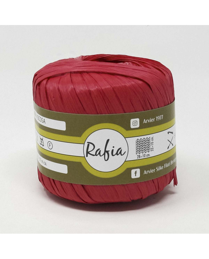 RAFIA VISCOSA GPTEX (25GR) COL 9 ROSSO
