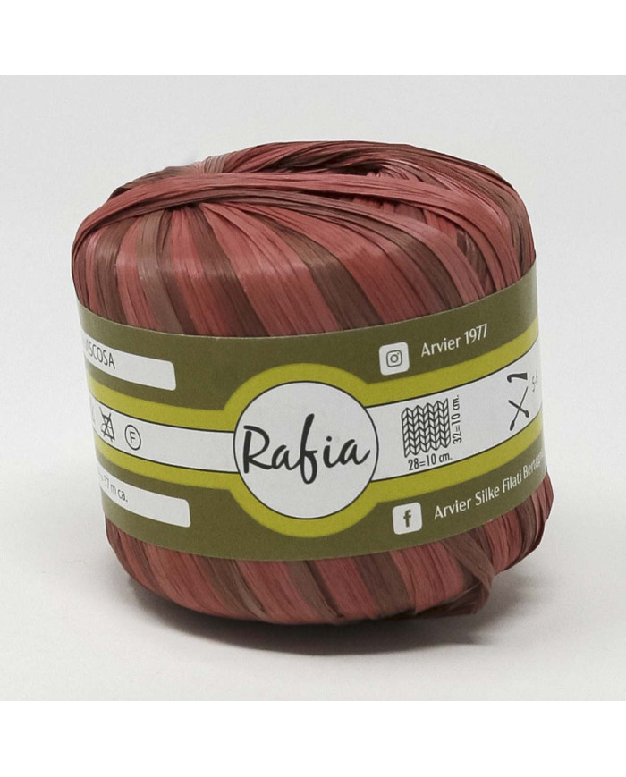 RAFIA VISCOSA GPTEX (25GR) COL 3106 ROSSO BORD.SF.