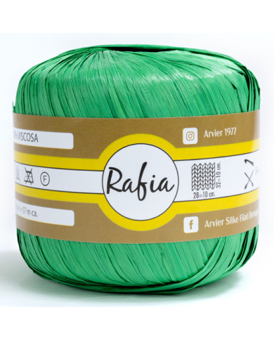 RAFIA VISCOSA GPTEX (25GR) COL 11 VERDE BAND.