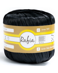 RAFIA VISCOSA GPTEX (25GR) COL 100 NERO