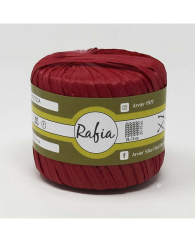 RAFIA VISCOSA GPTEX (25GR) COL 3650 ROSSO FRAGOLA