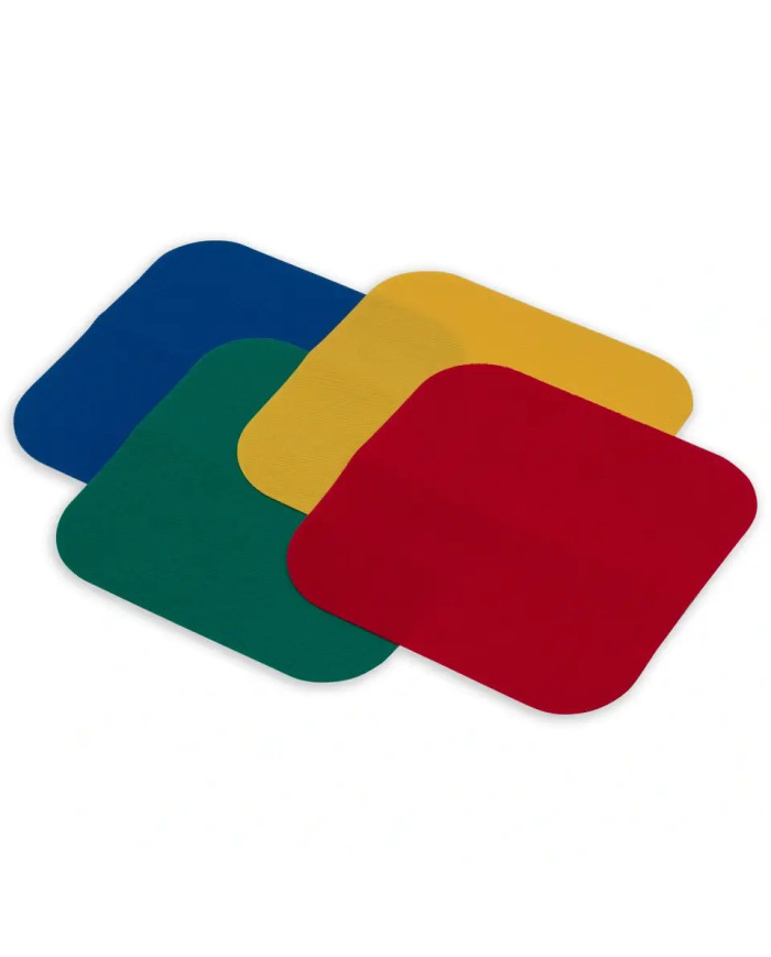 TOPPE SPIGATO 13X13 CM RO/GI/VE/BL 4 PZ