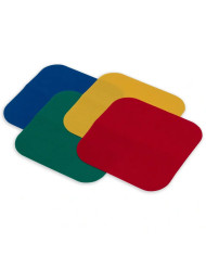 TOPPE SPIGATO 13X13 CM RO/GI/VE/BL 4 PZ