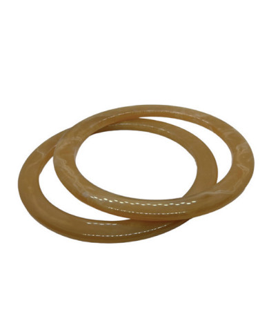 MANICI PER BORSA TONDI CM 15 RESINA (COPPIA) BEIGE