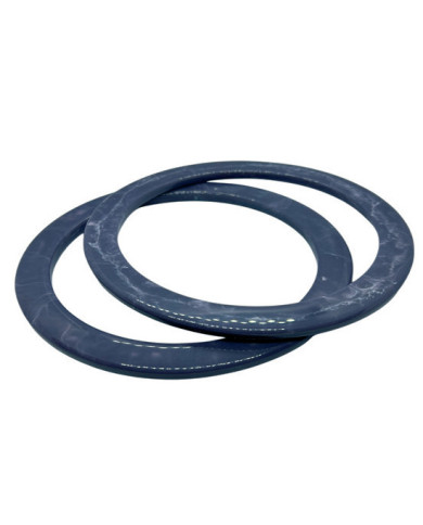 MANICI PER BORSA TONDI CM 15 RESINA (COPPIA) BLU