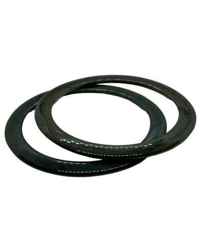 MANICI PER BORSA TONDI CM 15 RESINA (COPPIA) MORO