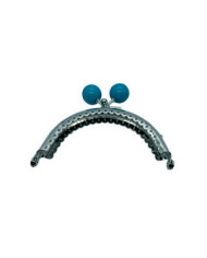 CLICK CLACK METALLO CM 8.5X6 PERLA DA 16 MM AZZURR