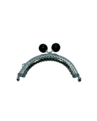 CLICK CLACK METALLO CM 8.5X6 PERLA DA 16 MM NERO
