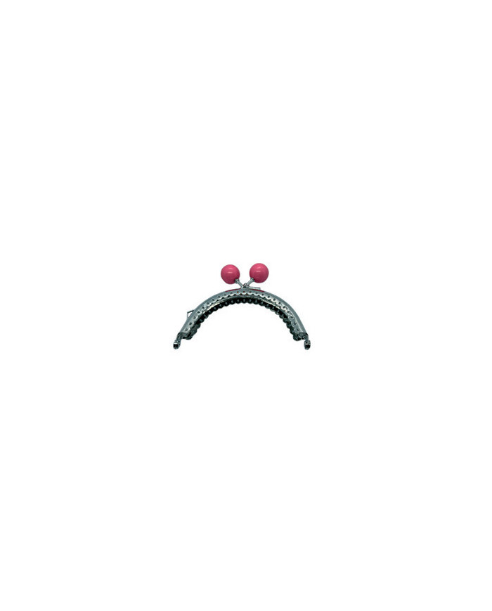 CLICK CLACK METALLO CM 8.5X6 PERLA DA 16 MM ROSA