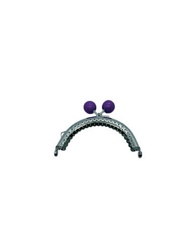 CLICK CLACK METALLO CM 8.5X6 PERLA DA 16 MM VIOLA