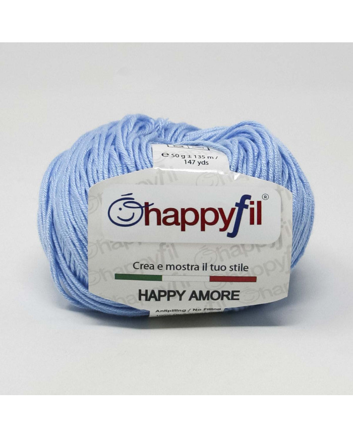 FILATO HAPPYFIL HAPPY AMORE (50 G.) 108 AZZURRO