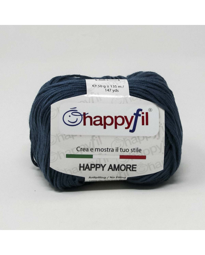 FILATO HAPPYFIL HAPPY AMORE (50 G.) 110 BLU CIANO