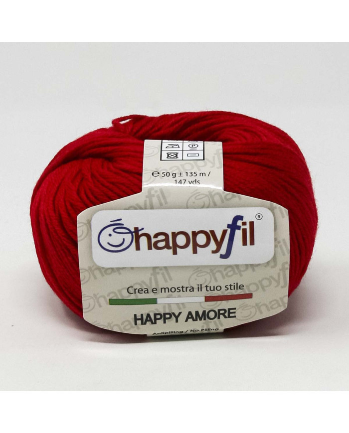FILATO HAPPYFIL HAPPY AMORE (50 G.) 119 ROSSO