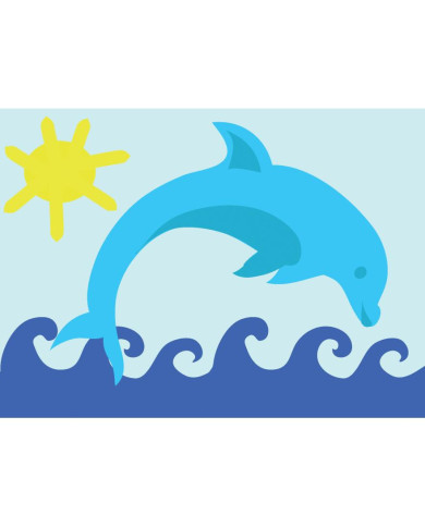 CANEVAS DMC CM 13 X 18 IL DELFINO