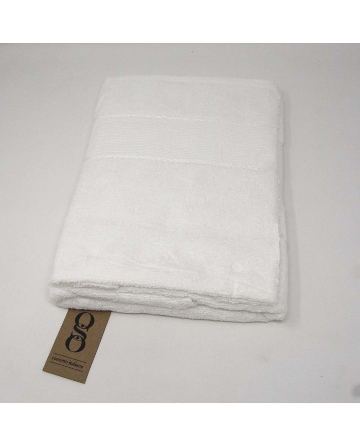 SET ASCIUGAMANI DA RICAMO COL P-01 BIANCO