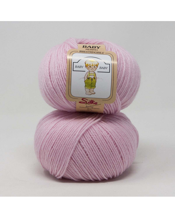 FILATO PURA LANA VERG.MERINO SILKE (50G.) 333 ROS