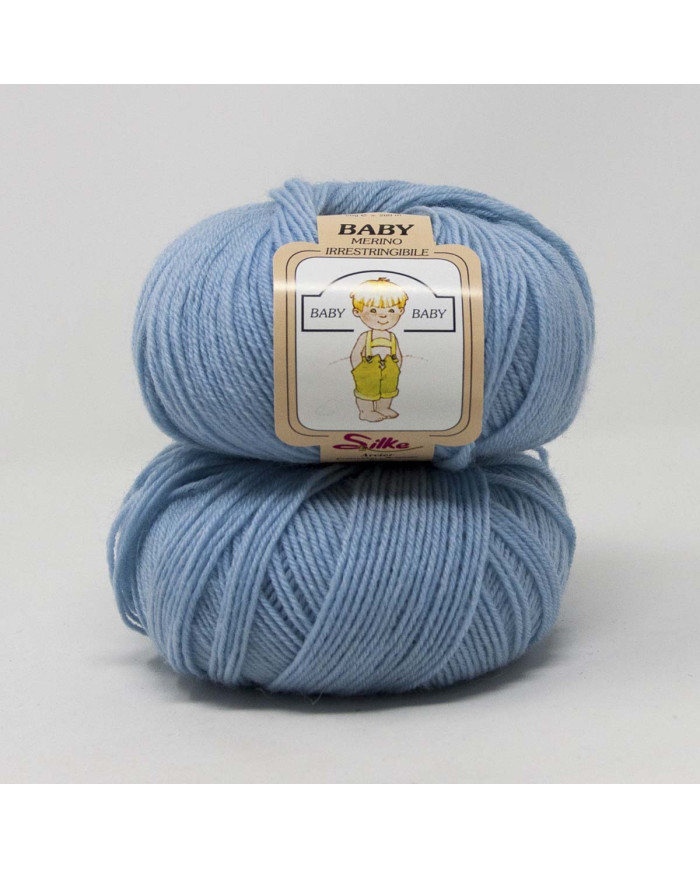 FILATO PURA LANA VERG.MERINO SILKE (50G.) 102 CEL.