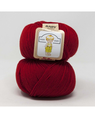 FILATO PURA LANA VERG.MERINO SILKE (50G.) 570 ROSS