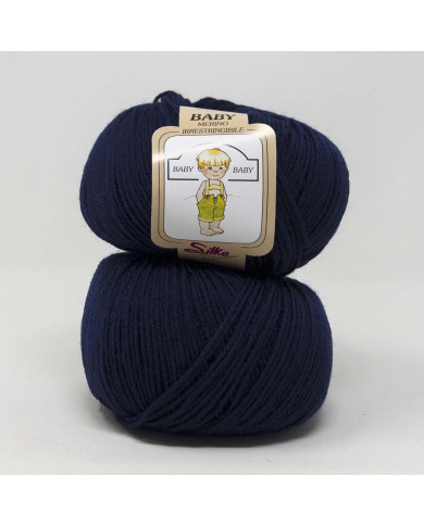 FILATO PURA LANA VERG.MERINO SILKE (50G.) 610 BLU