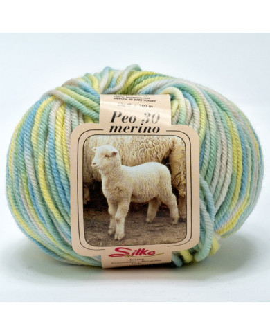 FILATO PEO COLOR SILKE (50G.) 405 VERDE GIALLO