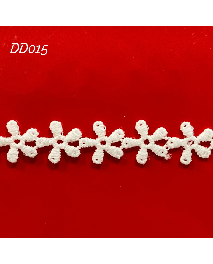 PIZZO MACRAMÈ DD015 CM 1,0 BIANCO