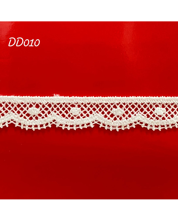 PIZZO MACRAMÈ DD010 CM 1,2 BIANCO