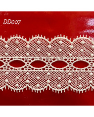 PIZZO MACRAMÈ DD007 CM 3,0 BIANCO TRAMEZZO PASSAN.