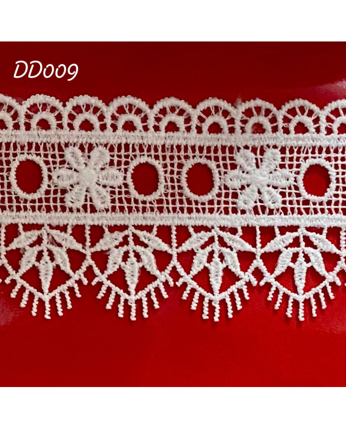 PIZZO MACRAMÈ DD009 CM 3,5 BIANCO PASSANASTRO