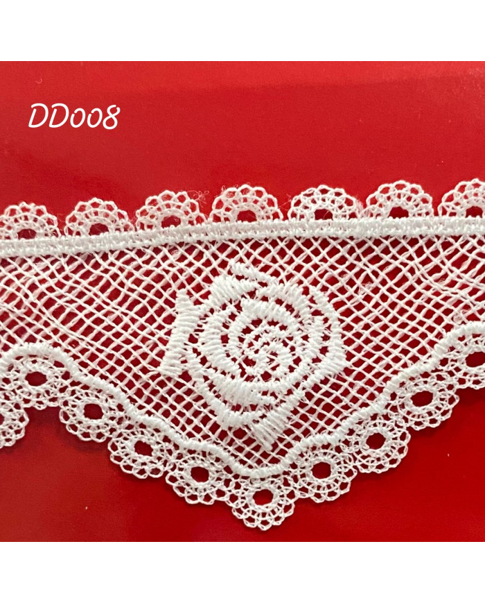 PIZZO MACRAMÈ DD008 CM 4,3 BIANCO