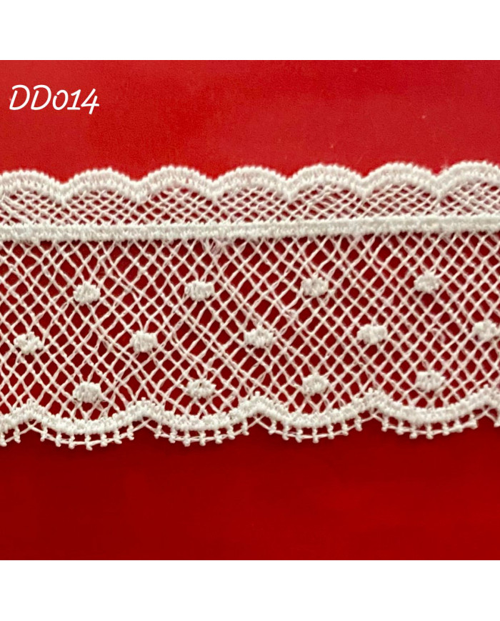 PIZZO MACRAMÈ DD014 CM 3,2 BIANCO