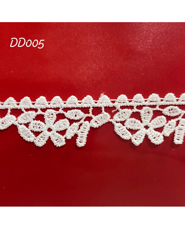 PIZZO MACRAMÈ DD005 CM 1,5 BIANCO