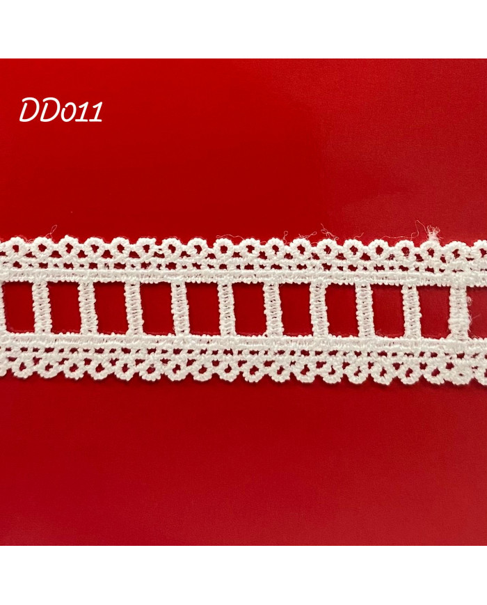 PIZZO MACRAMÈ DD011 CM 1,7 BIANCO TRAMEZZO PASSAN.