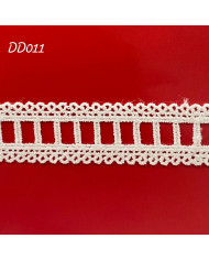 PIZZO MACRAMÈ DD011 CM 1,7 BIANCO TRAMEZZO PASSAN.