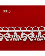 PIZZO MACRAMÈ DD017 CM 1,5 BIANCO