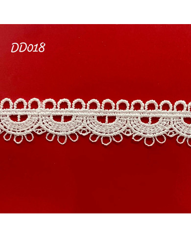 PIZZO MACRAMÈ DD018 CM 1,5 BIANCO