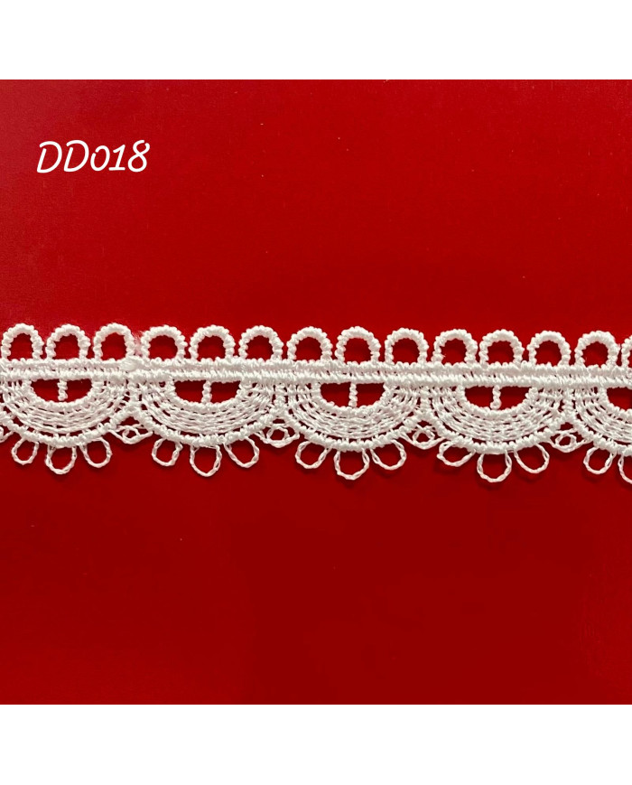 PIZZO MACRAMÈ DD018 CM 1,5 BIANCO