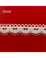 PIZZO MACRAMÈ DD018 CM 1,5 BIANCO