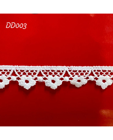 PIZZO MACRAMÈ DD003 CM 1,5 BIANCO