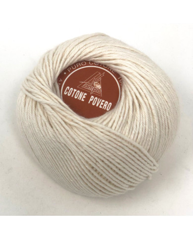 COTONE POVERO - 100 % COTONE (G. 50) COL. NATURALE