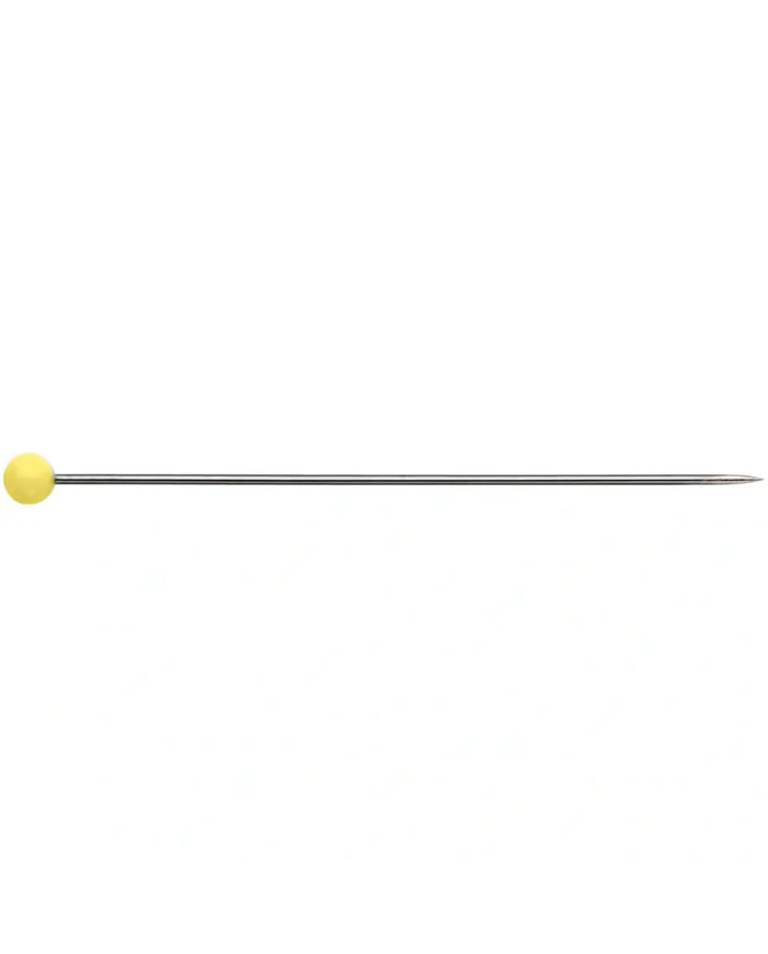 SPILLI CON TESTA DI VETRO 0,60 X 43 MM GIALLO 20G