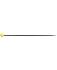 SPILLI CON TESTA DI VETRO 0,60 X 43 MM GIALLO 20G