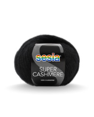 SUPER CASHMERE SESIA COL 0067 NERO ( 25G)