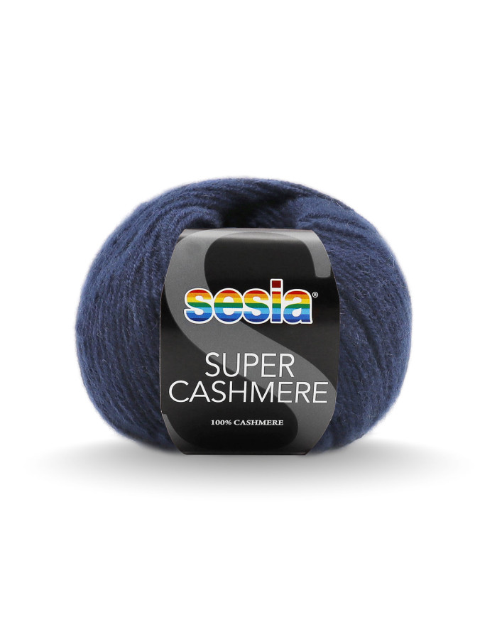 SUPER CASHMERE SESIA COL 3452 NOTTE (25 GR)