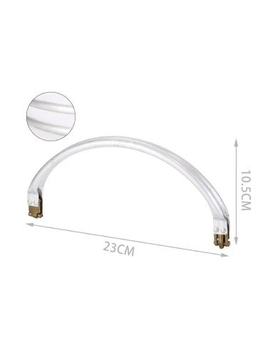 CHIUSURA A MOLLA METALLO CM 23 X 10 ARROTONDATA