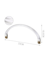 CHIUSURA A MOLLA METALLO CM 23 X 10 ARROTONDATA