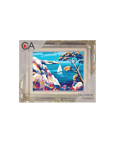 KIT MEZZOPUNTO CDA CM 20 X 25 PAESAGGIO MARE