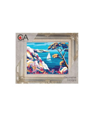 KIT MEZZOPUNTO CDA CM 20 X 25 PAESAGGIO MARE